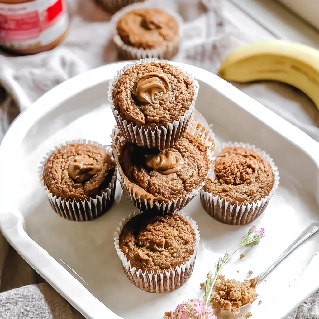 Biscoff Banana Muffins