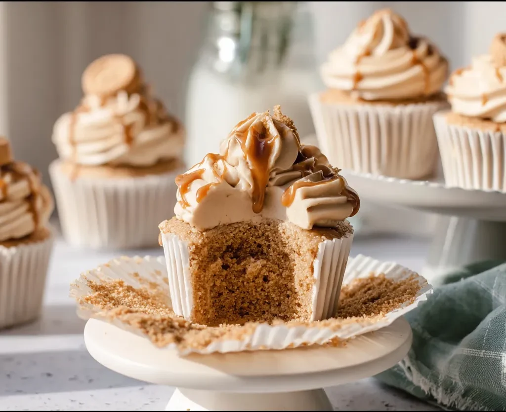 Biscoff Cupcakes With Biscoff Buttercream