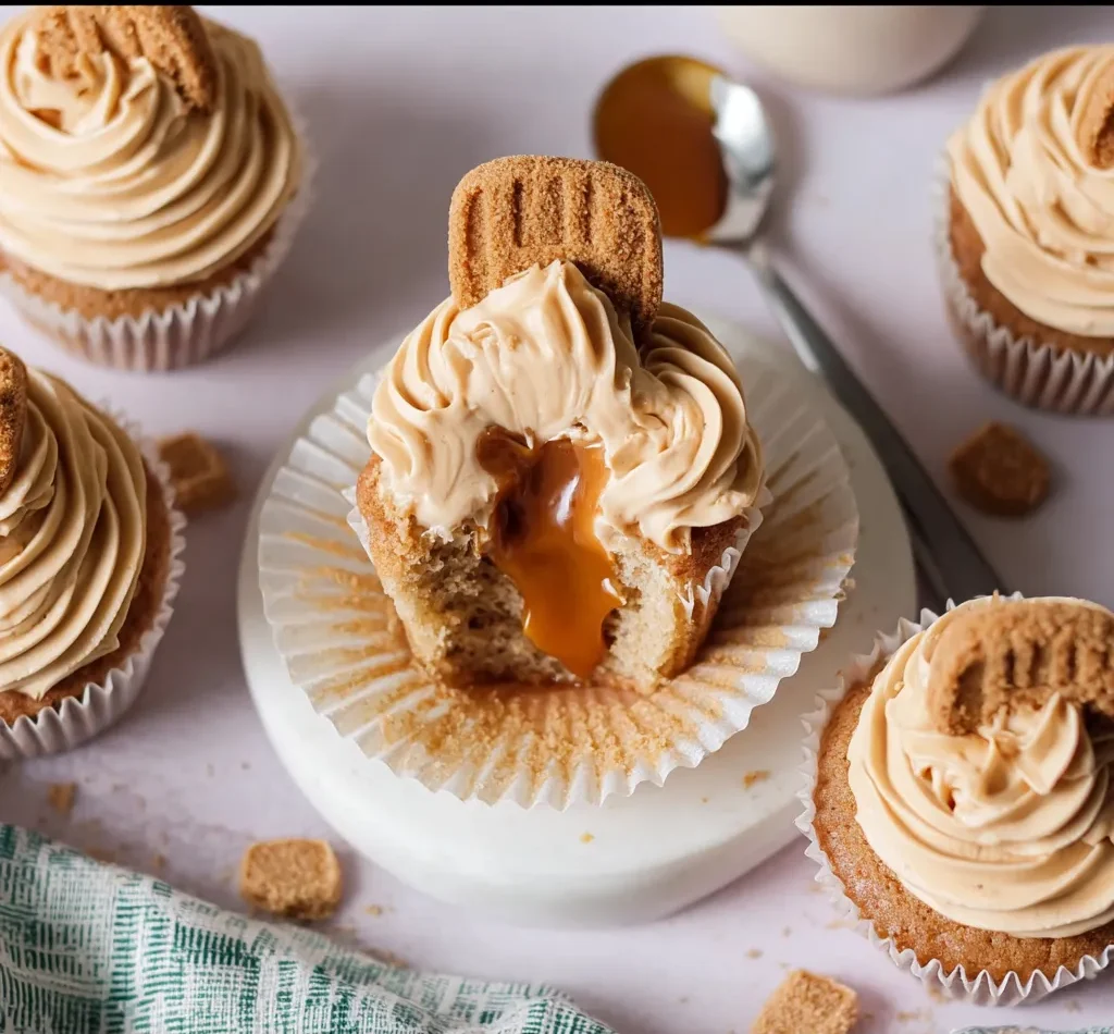 Biscoff Cupcakes With Biscoff Buttercream