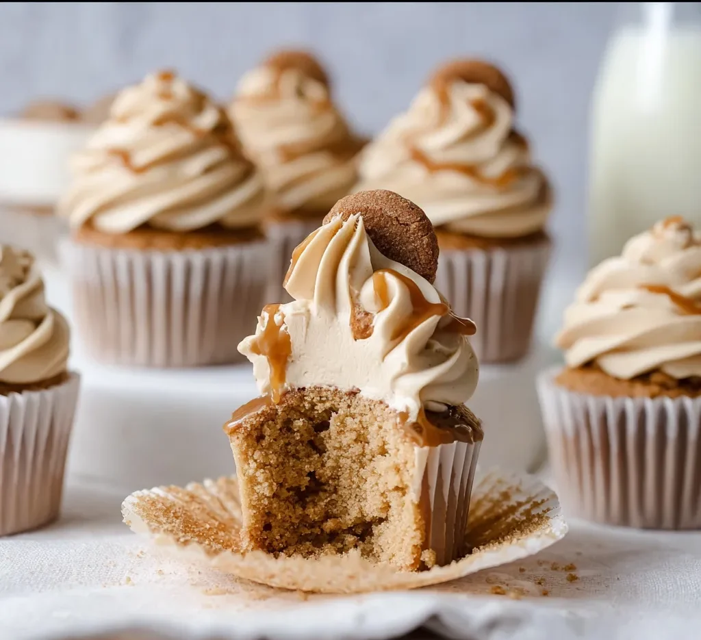 Biscoff Cupcakes With Biscoff Buttercream