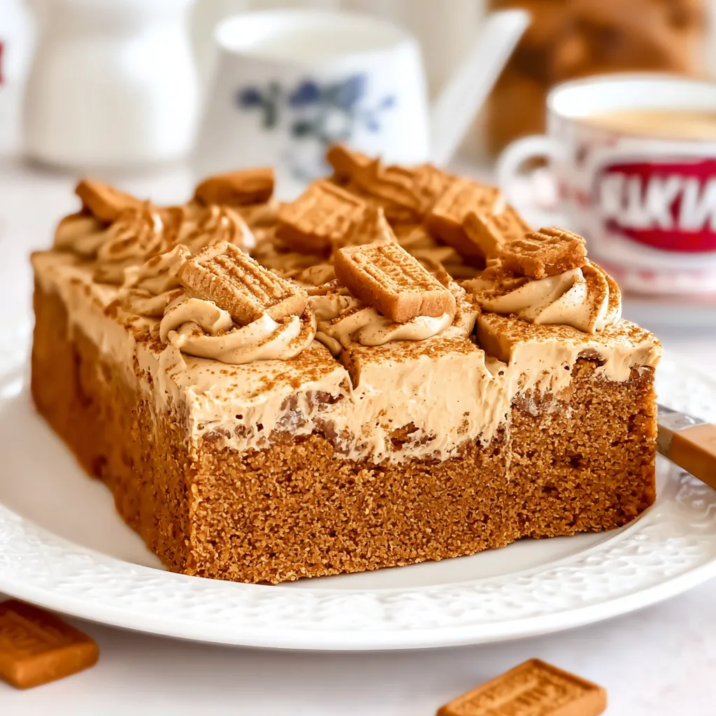 Biscoff Cake Traybake Recipe