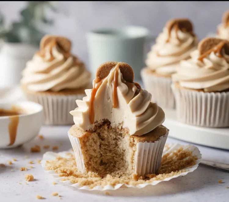 Biscoff Cupcakes With Biscoff Buttercream