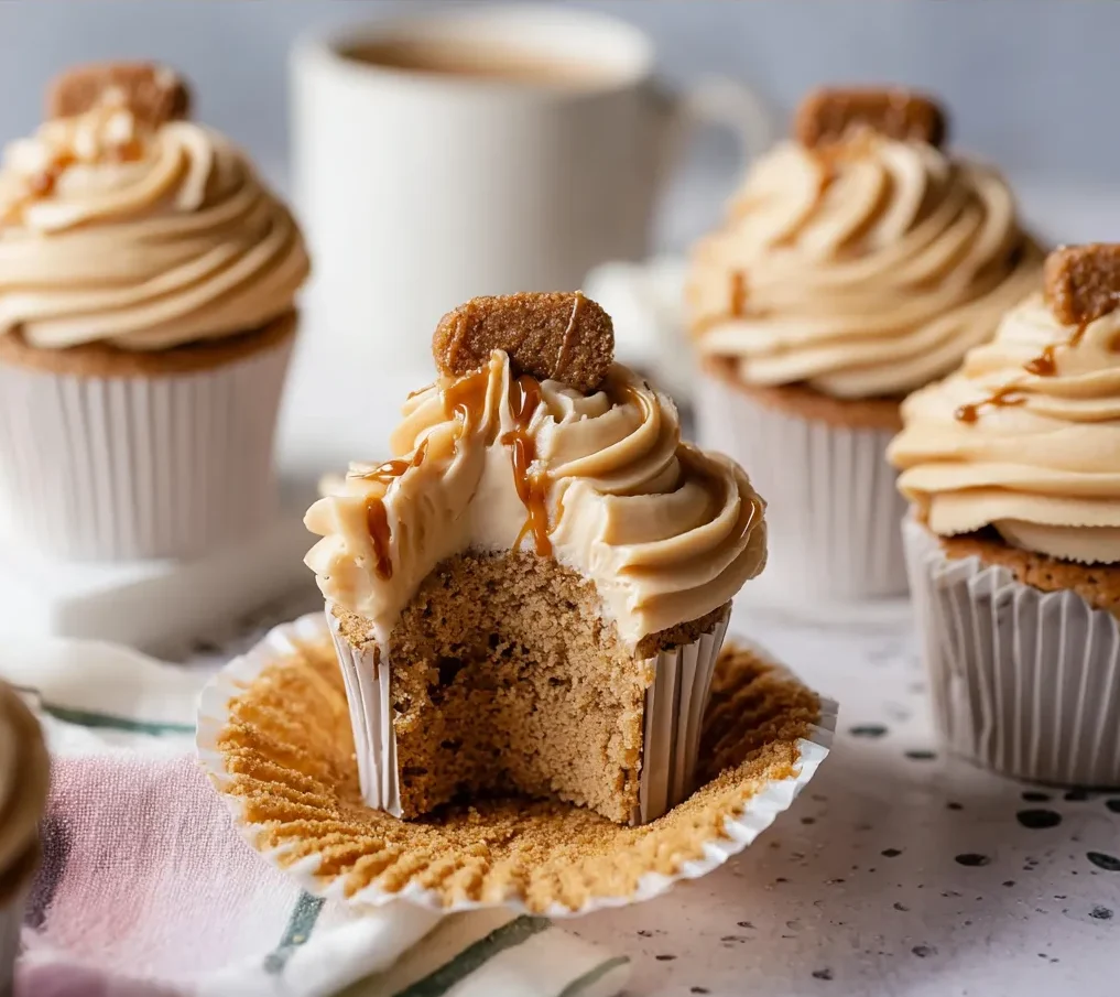 Biscoff Cupcakes With Biscoff Buttercream
