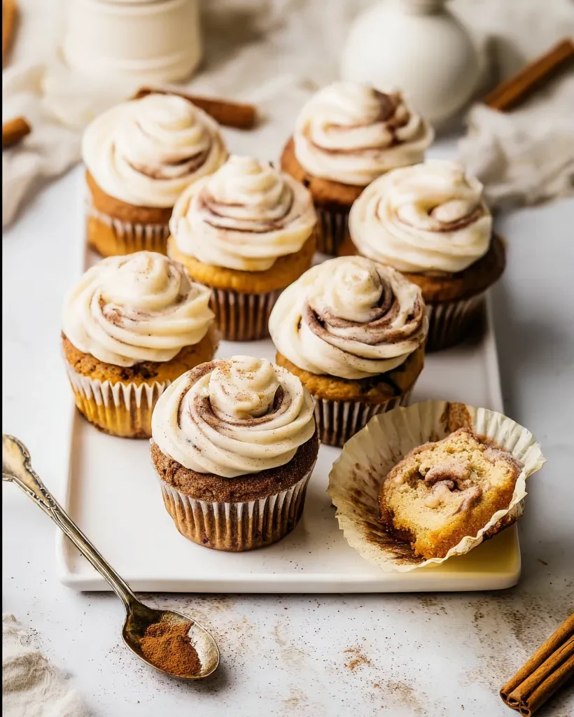 Cinnamon Roll Cupcakes