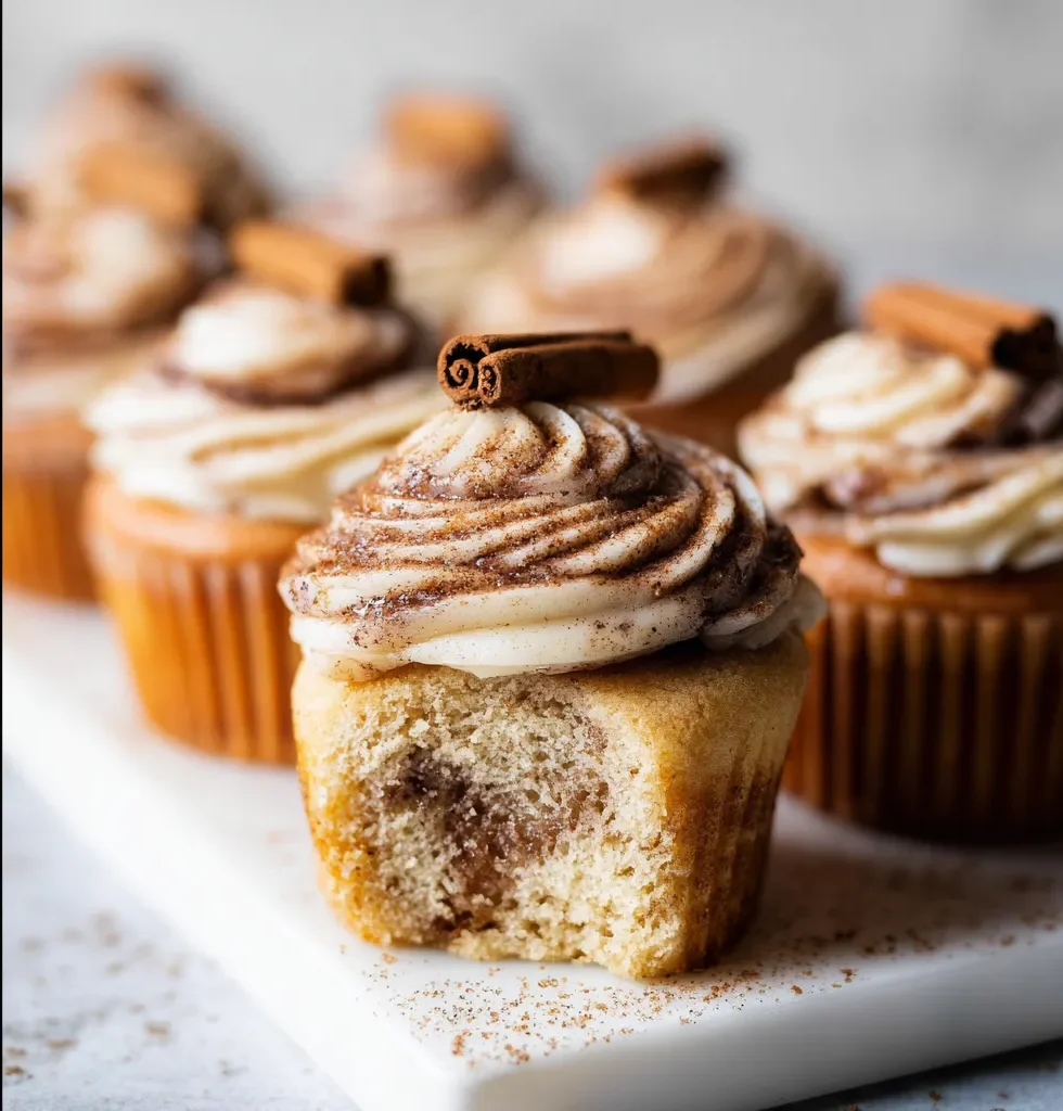 Cinnamon Roll Cupcakes