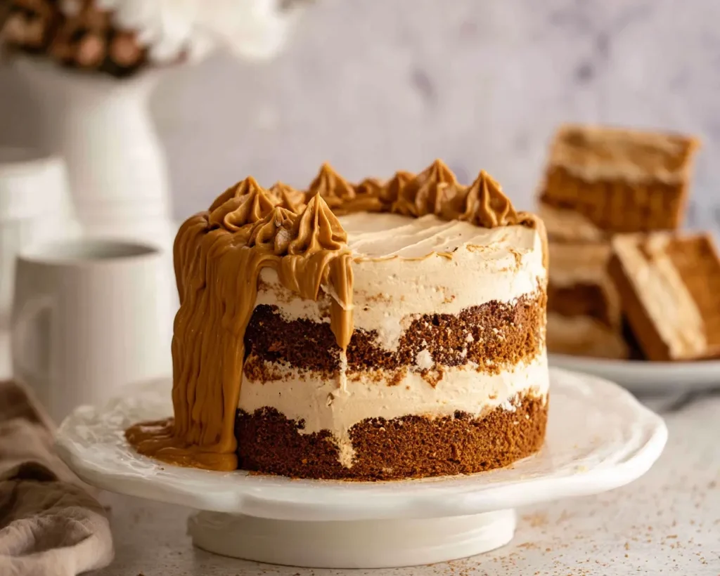 Biscoff Cake with Cookie Butter Frosting
