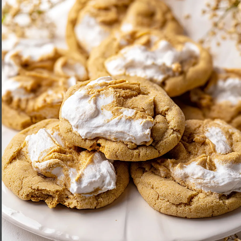 Soft and Chewy Fluffernutter Cookies