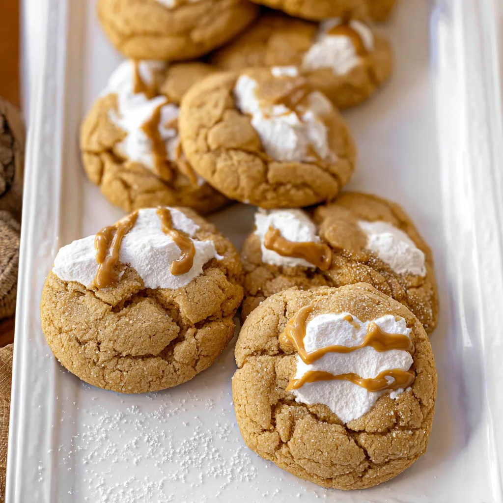 Soft and Chewy Fluffernutter Cookies