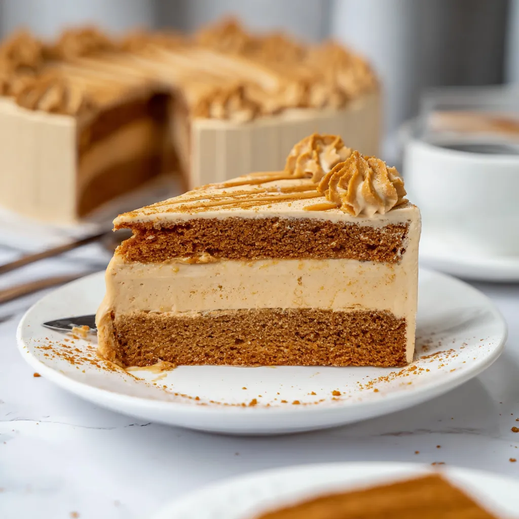 Homemade Delicious Biscoff Cake