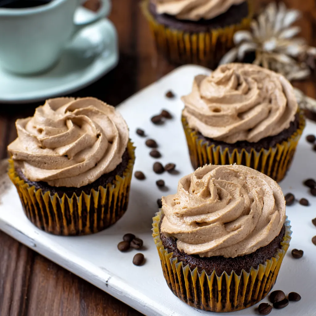 Mocha Cupcakes with Coffee Frosting