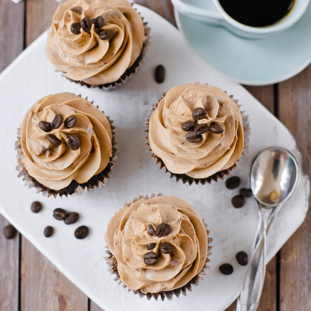 Mocha Cupcakes with Coffee Frosting