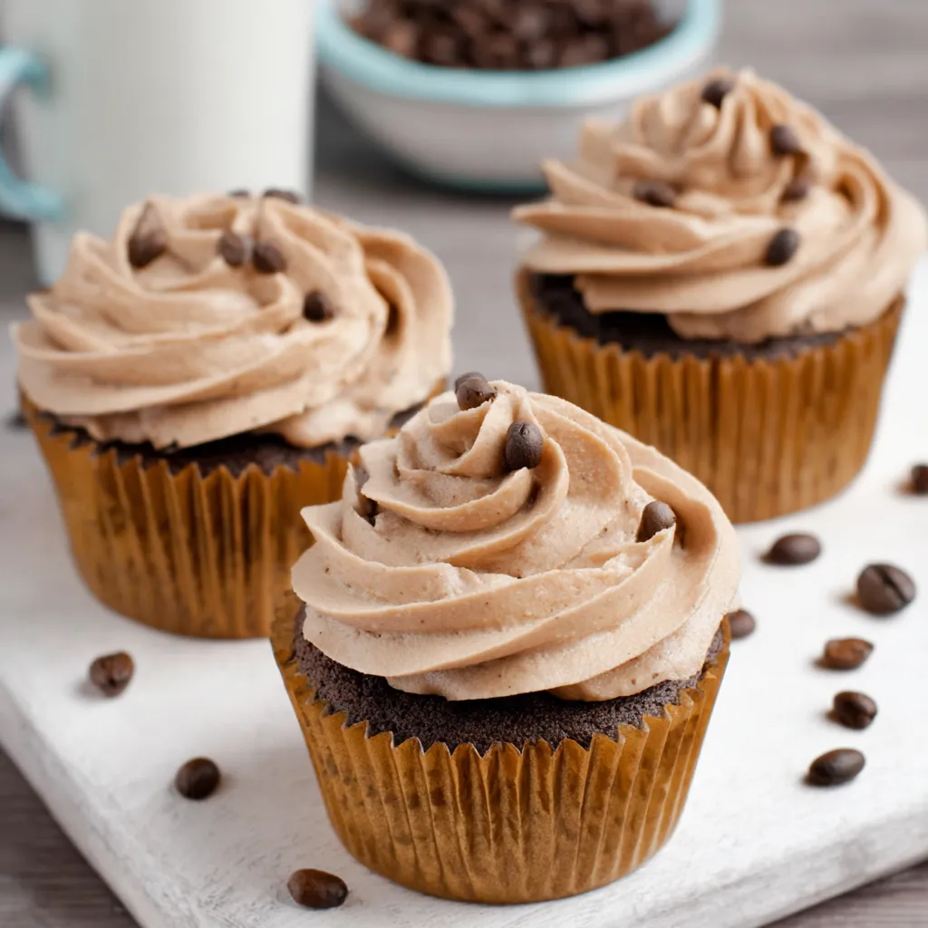 Mocha Cupcakes with Coffee Frosting