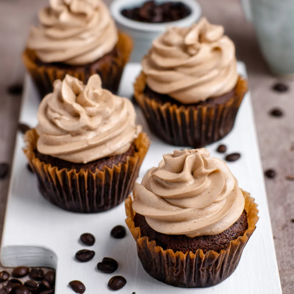 Mocha Cupcakes with Coffee Frosting