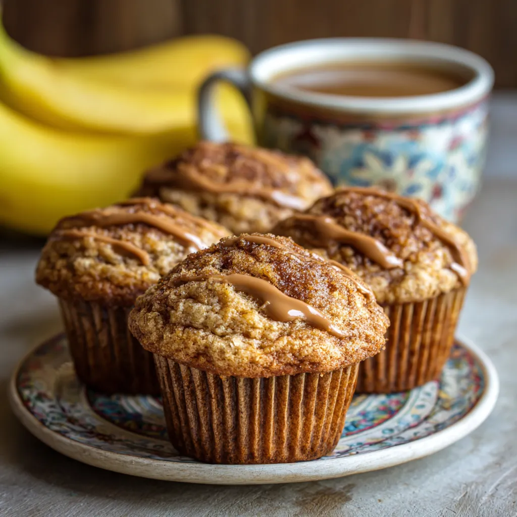 Biscoff Banana Muffins