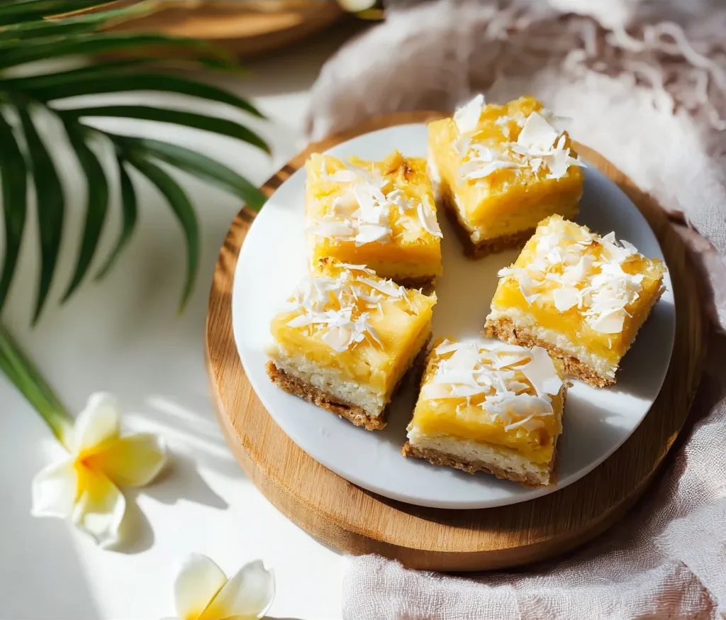 Pineapple Coconut Cherry Squares