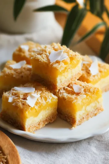 Pineapple Coconut Cherry Squares
