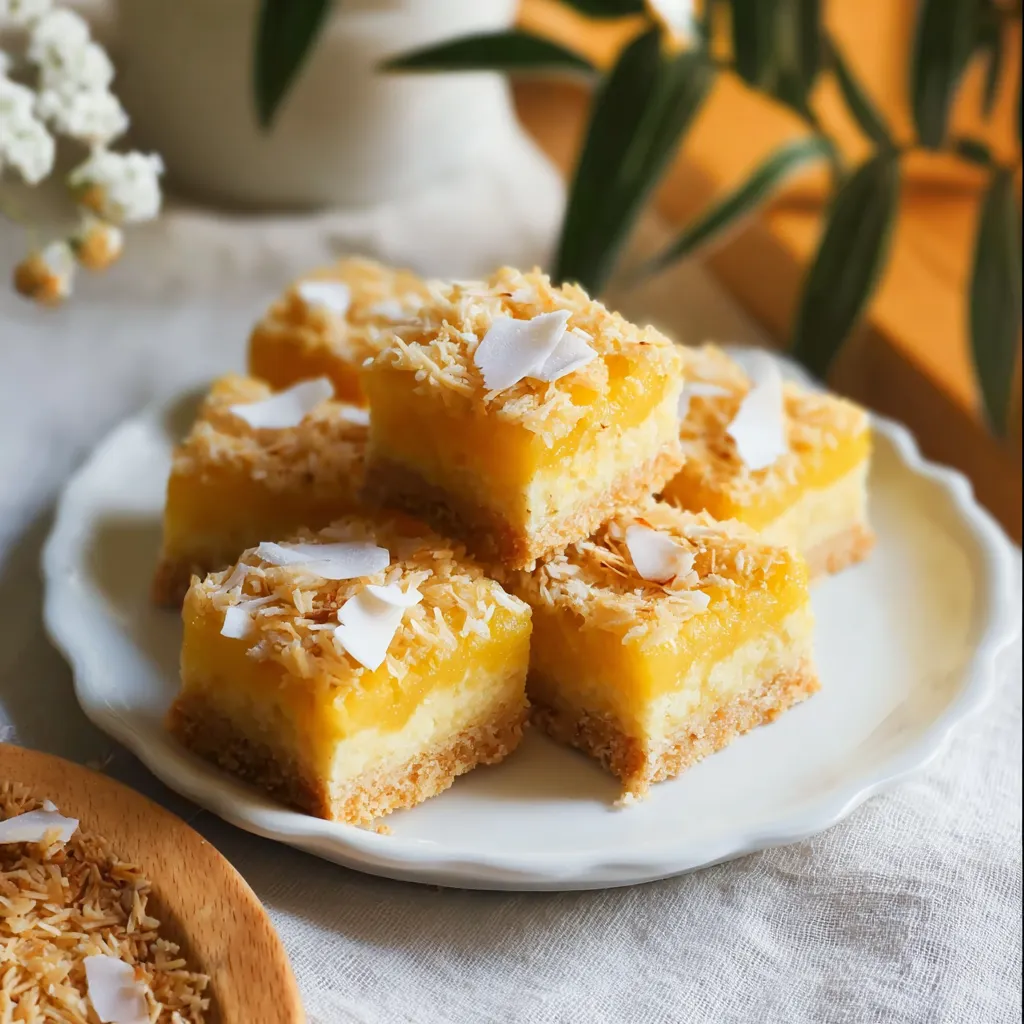Pineapple Coconut Cherry Squares