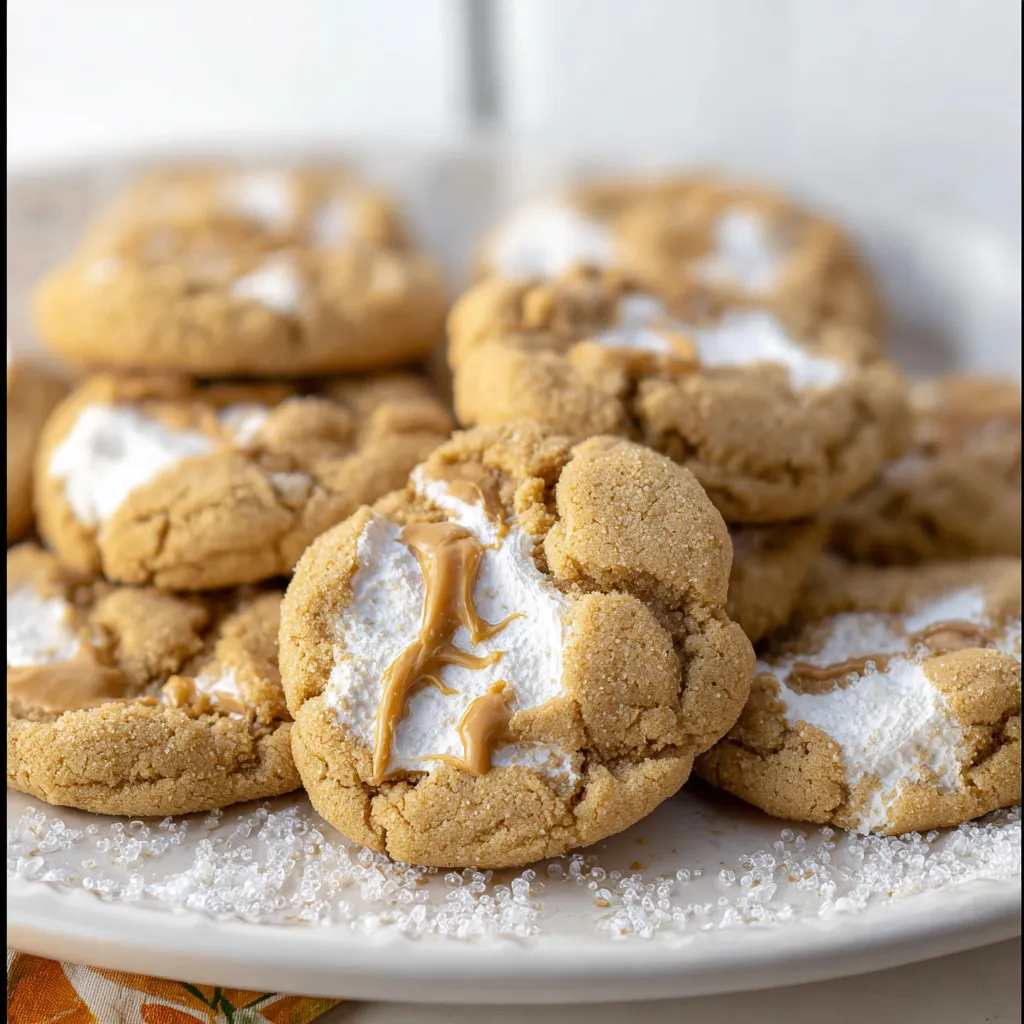 Soft and Chewy Fluffernutter Cookies