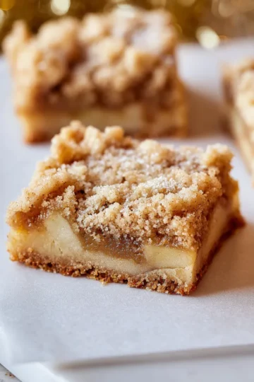 Apple Cobbler Shortbread Squares Recipe