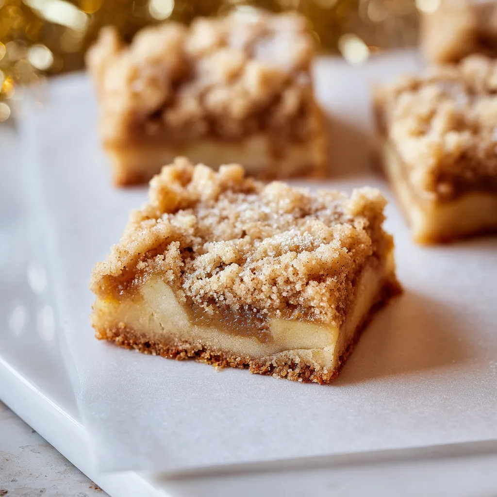Apple Cobbler Shortbread Squares Recipe