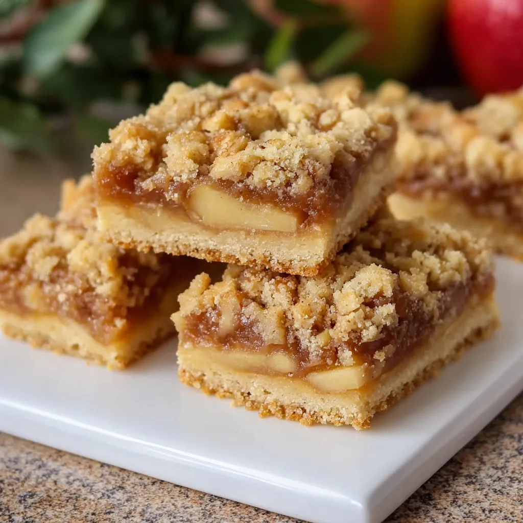 Apple Crisp Shortbread Bars Recipe