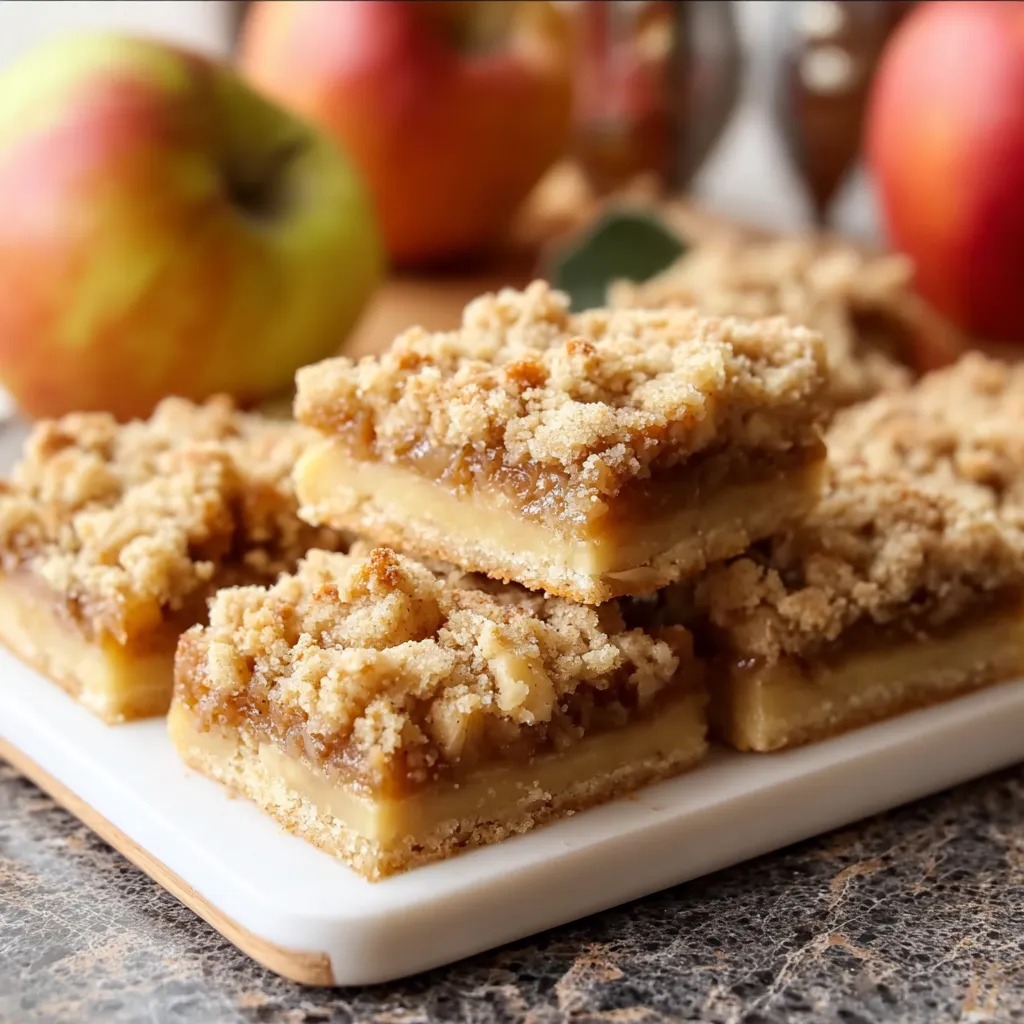 Apple Crisp Shortbread Bars