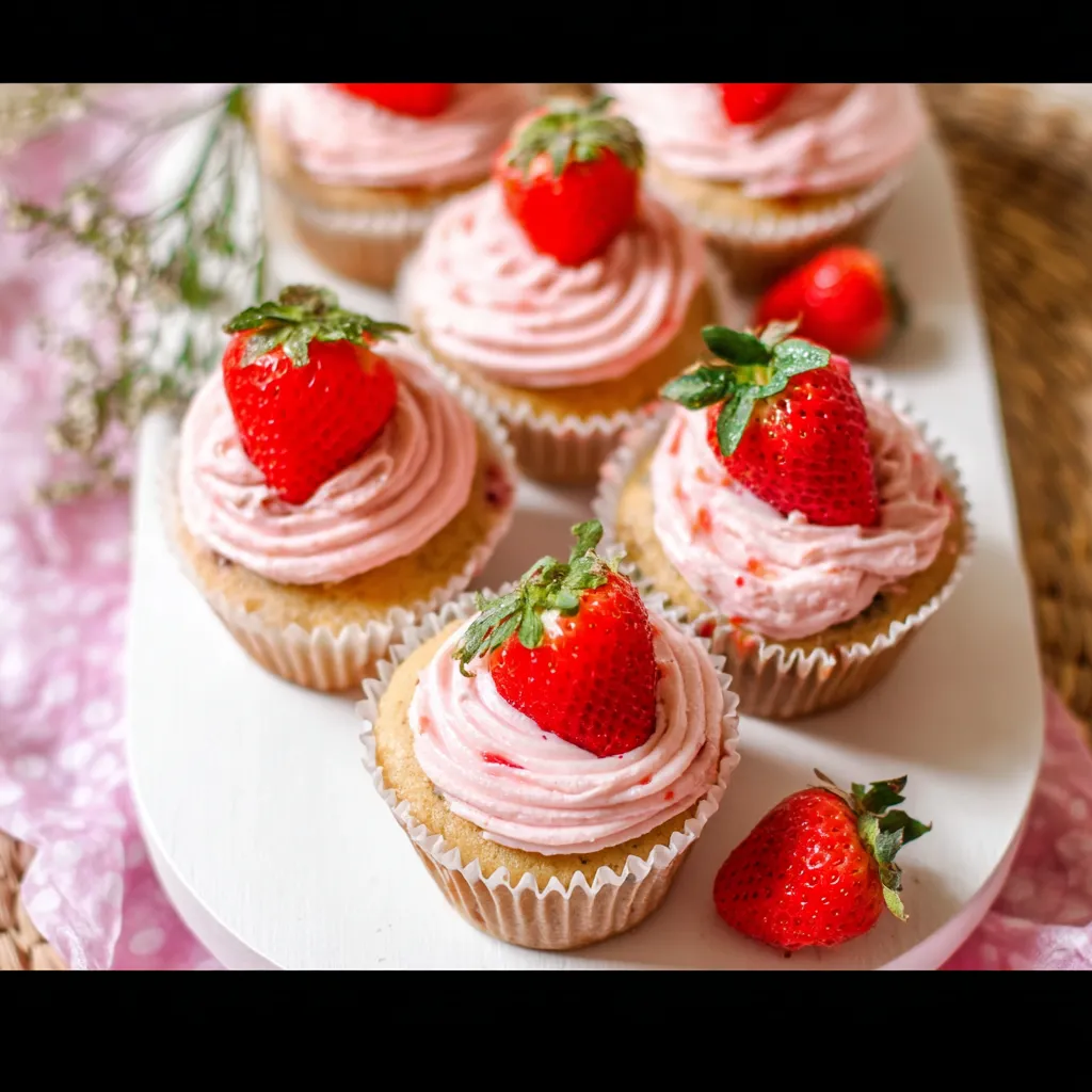 Best Homemade Strawberry Cupcakes