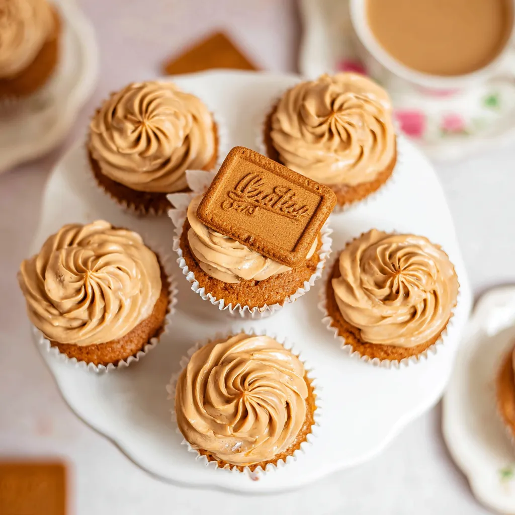 Biscoff Cookie Butter Cupcakes Recipe