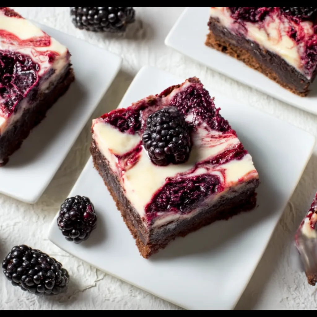Blackberry Cream Cheese Brownies Recipe
