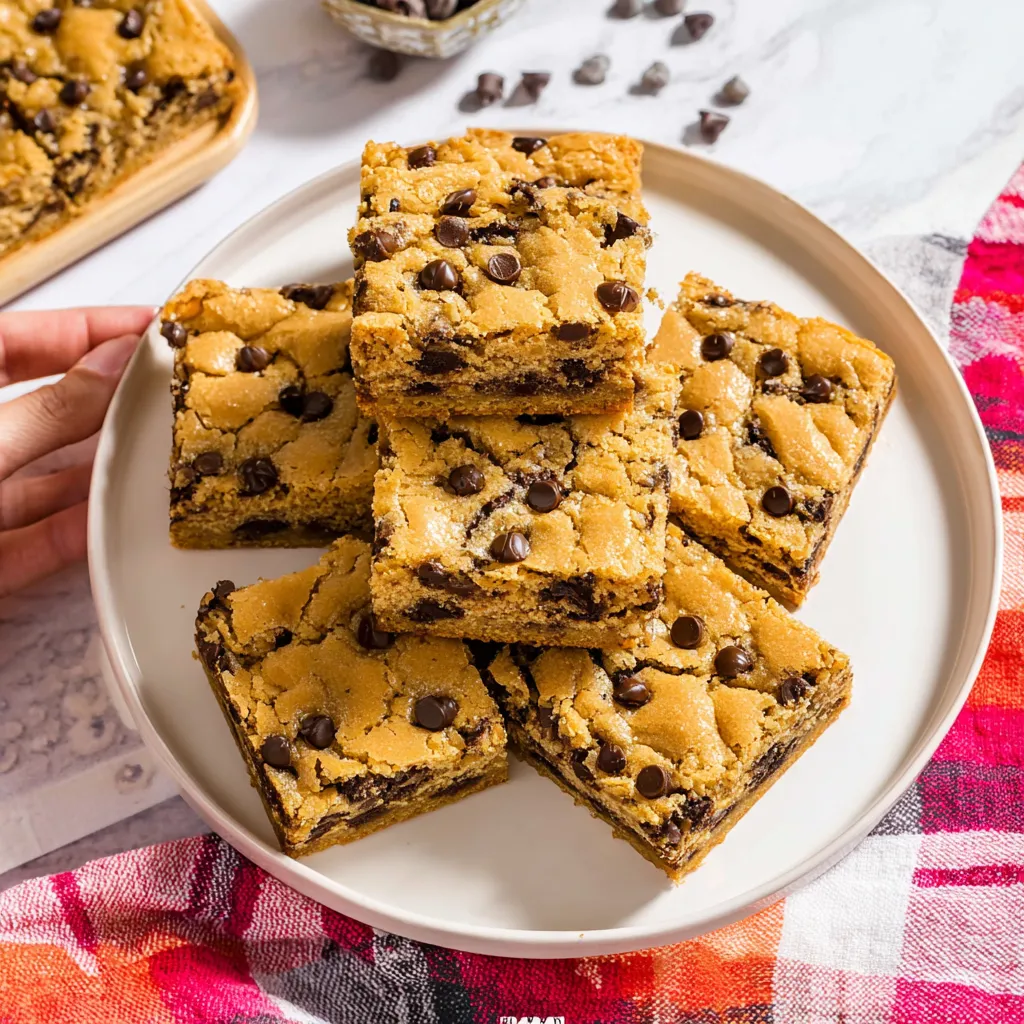 Cake Mix Chocolate Chip Cookie Bars Healthy and Delicious