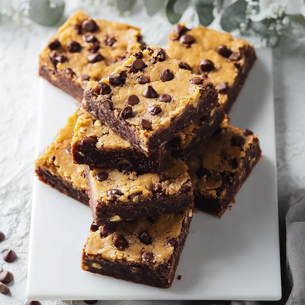 Chocolate Cake Mix Cookie Bars Sweet and Healthy