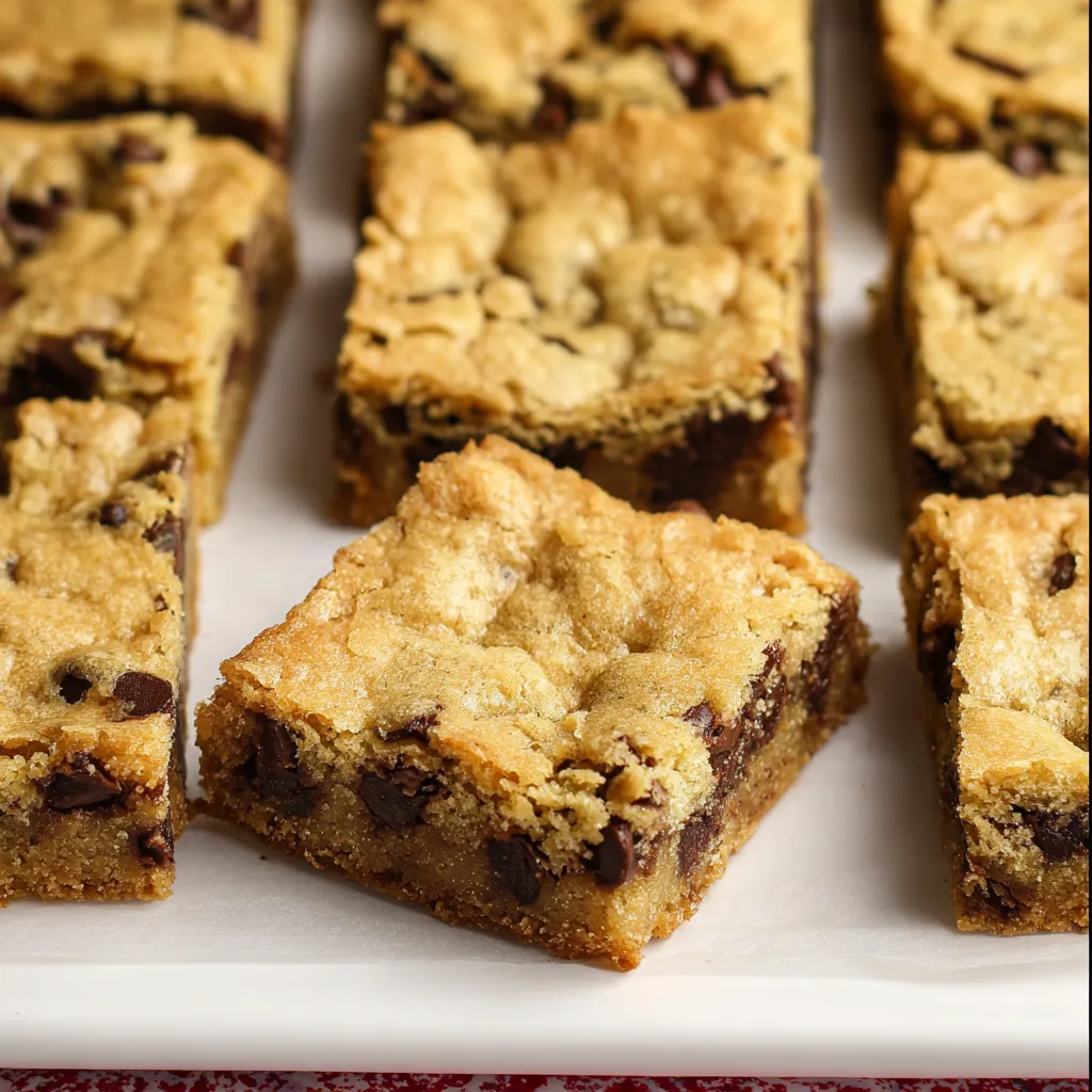 Chocolate Chip Cookie Bars 8x8