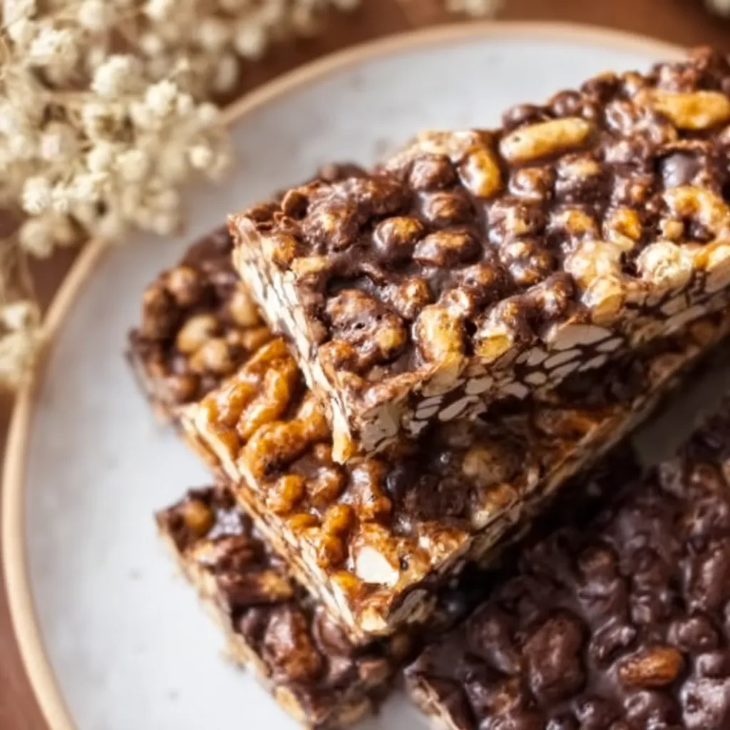 Chocolate Homemade Crunch Bars