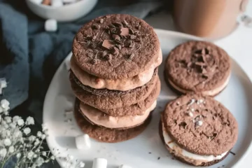 Crumble Frozen Hot Chocolate Cookies