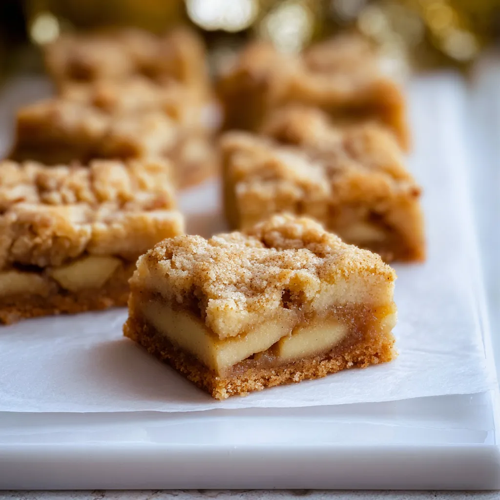Easy Apple Cobbler Shortbread Squares