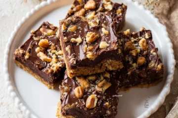 Easy Classic Fudge Nut Bars