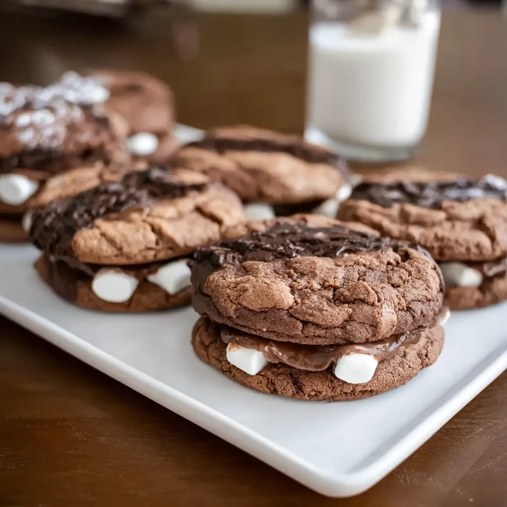Easy Frozen Hot Chocolate Cookies Crumbl