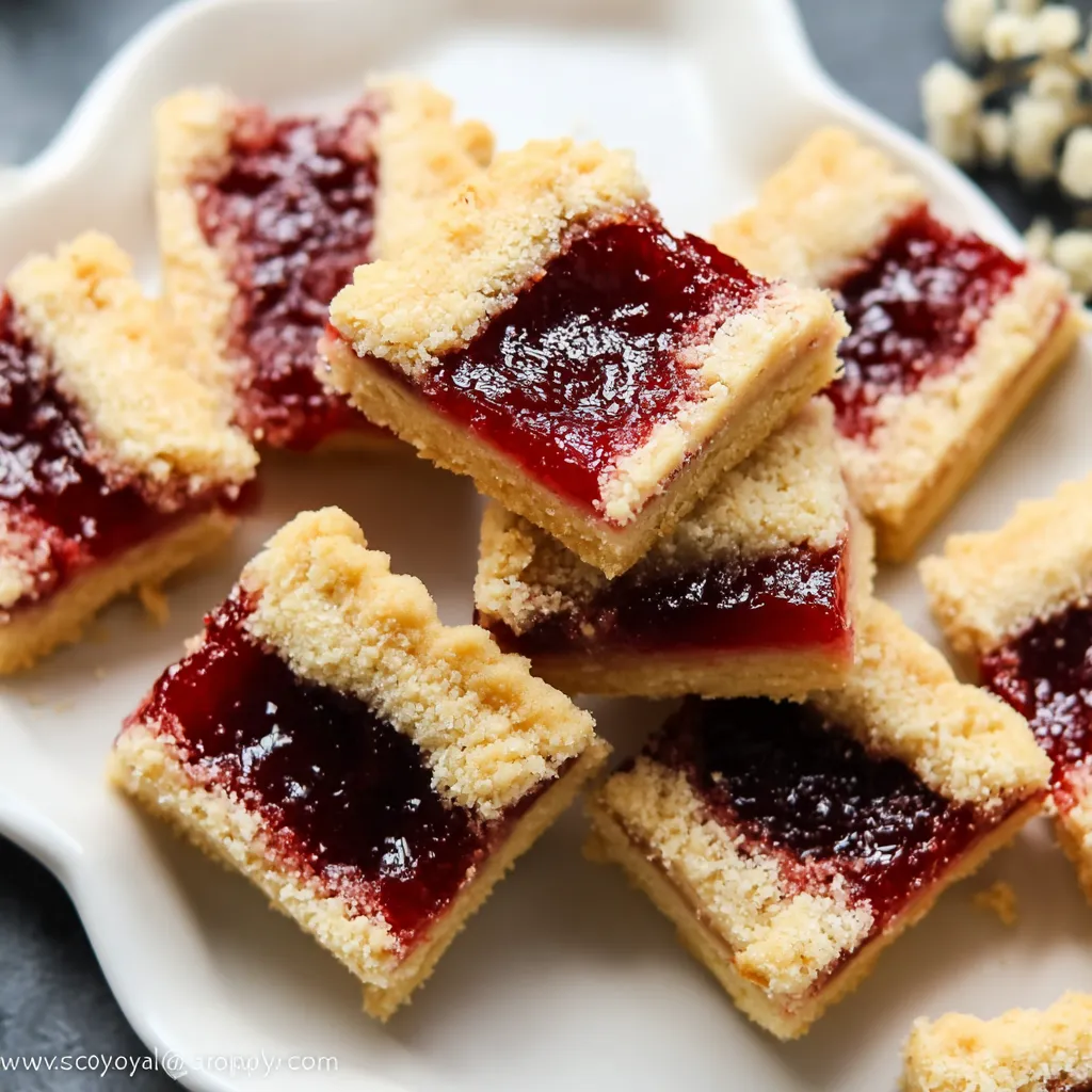 Easy and Sweet Jam Shortbread Bars
