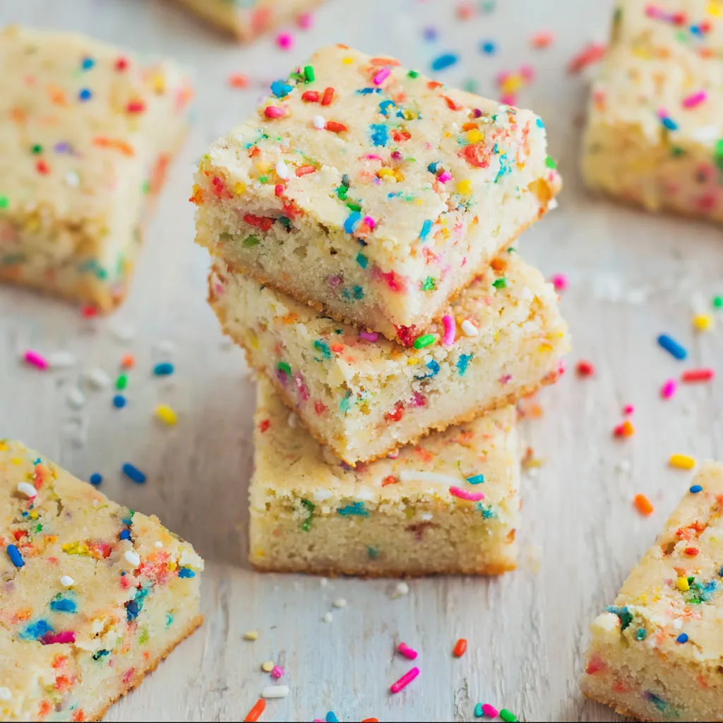 Funfetti Cake Batter Cookie Bars Recipe
