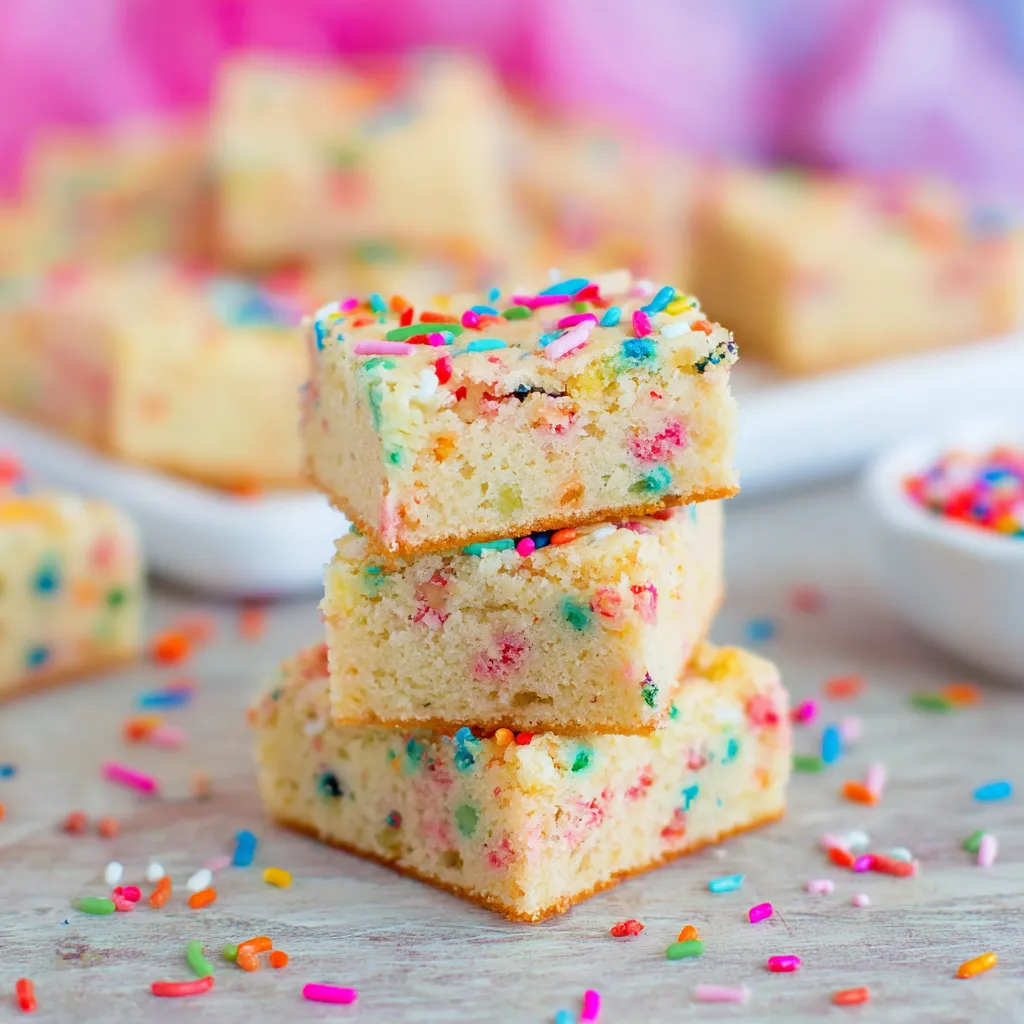 Funfetti Cake Batter Cookie Bars