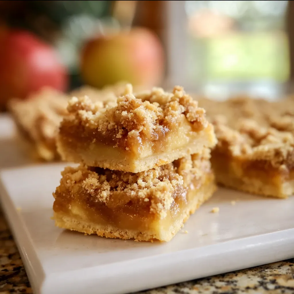 Gluten Free Apple Crisp Shortbread Bars