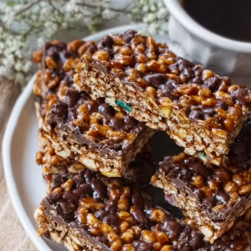 Healty Homemade Crunch Bars Recipe