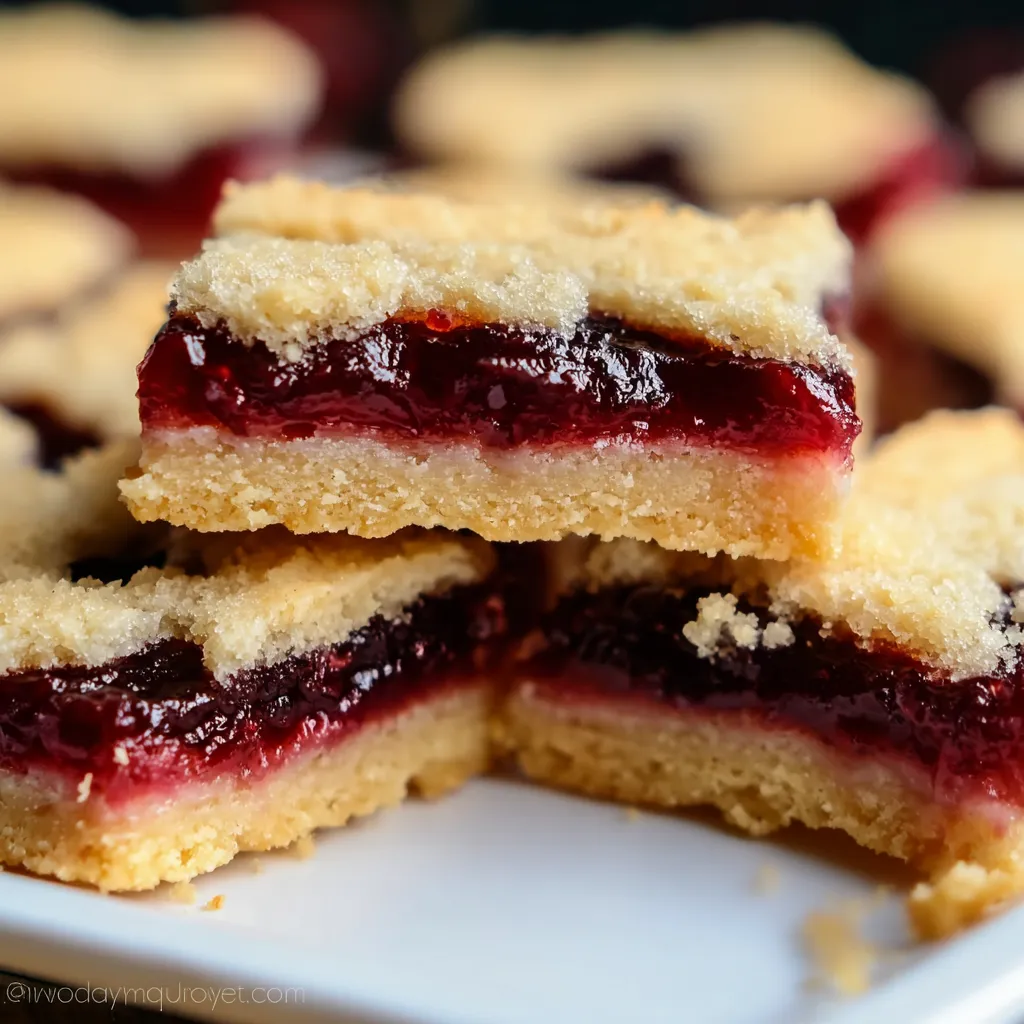 Jam Shortbread Bars