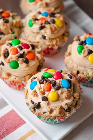Monster Cookie Dough Cupcakes Recipes