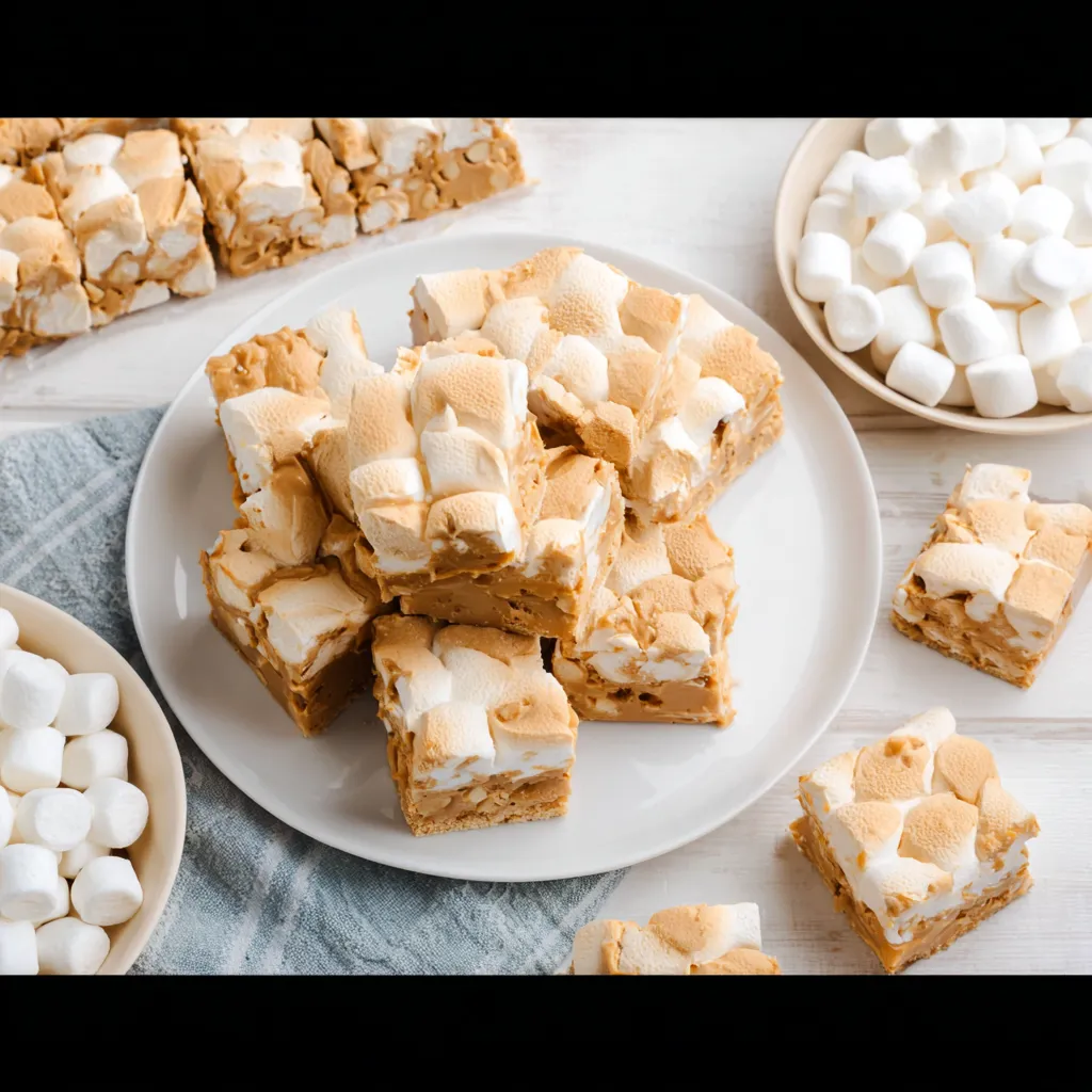 Peanut Butter Marshmallow Squares 9x13