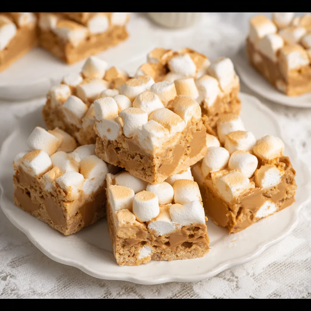 Peanut Butter Marshmallow Squares Vegan