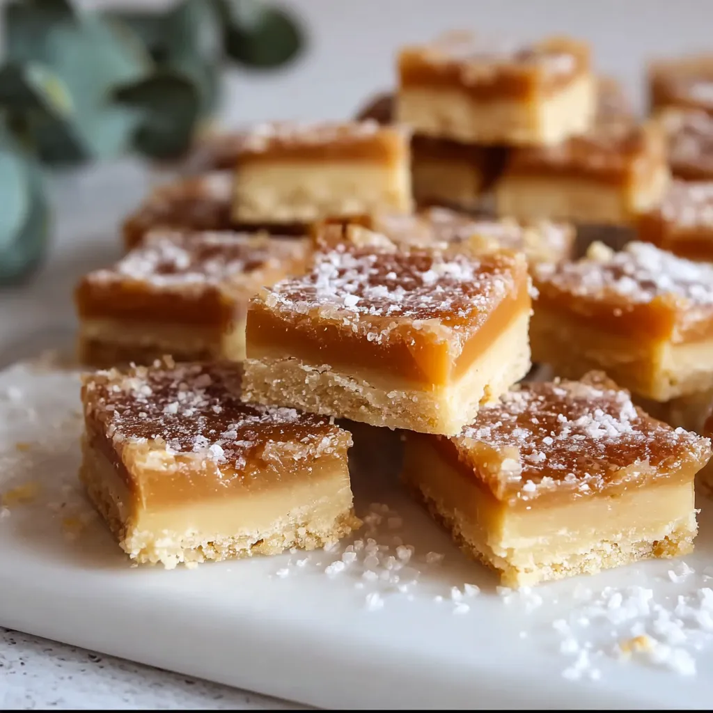 Quick Salted Caramel Butter Bars