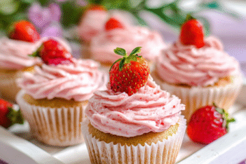 Quick and delicious Strawberry Crunch Cupcakes Homemade