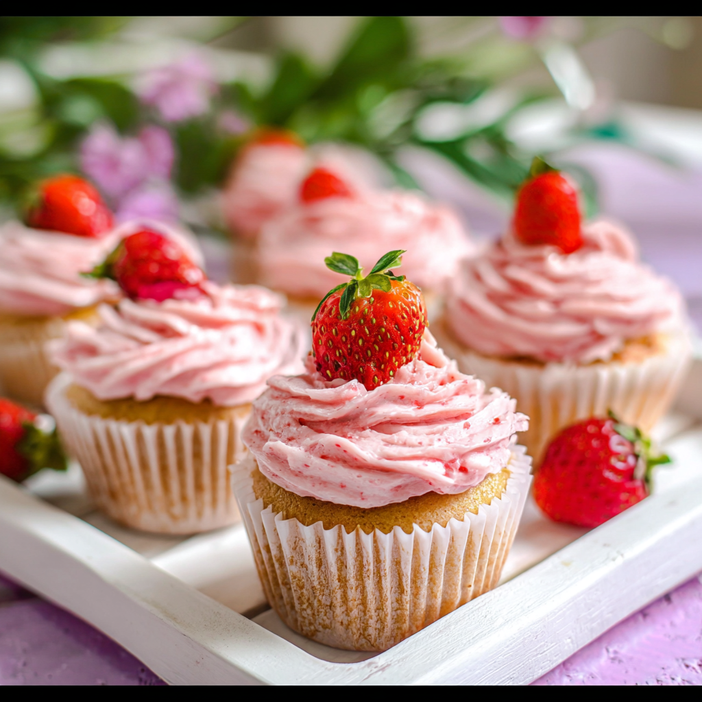 Quick and delicious Strawberry Crunch Cupcakes Homemade