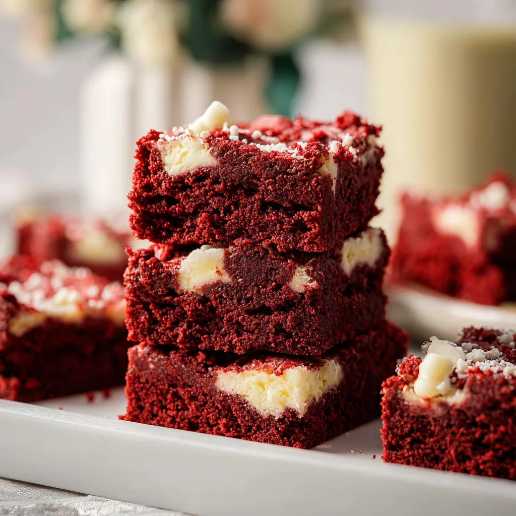 Red Velvet Gooey Bars